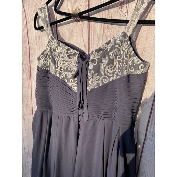 Lavetir Bridesmaid Formal Special Event Hi-Low Strappy Lace Up Dress Lavender 26 - Picture 5 of 10